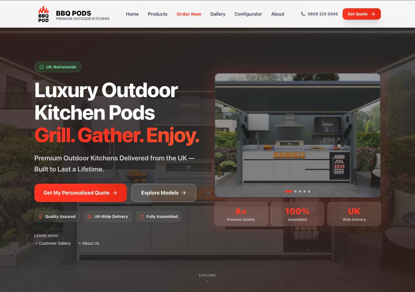 bbqpods.uk - Luxury Outdoor Kitchen Pods